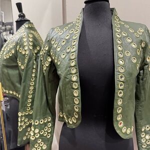 RARE!! One Teaspoon Grommet Leather Jacket